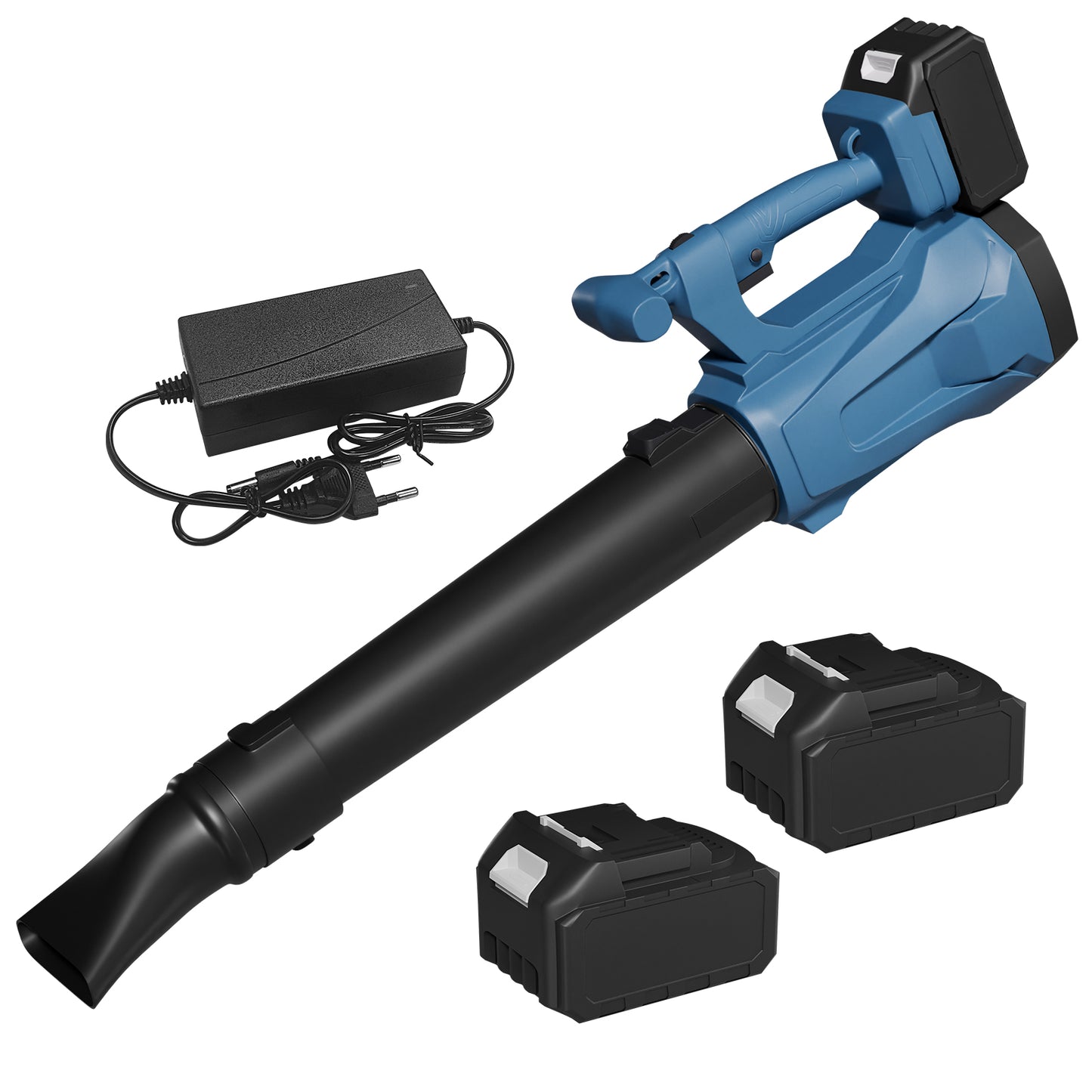 Vipsafe Cordless Leaf Blower, 500 CFM 110 MPH, 2×21V 3000mAh Batteries, Powerful Electric Blower for Yard, Lawn, Patio