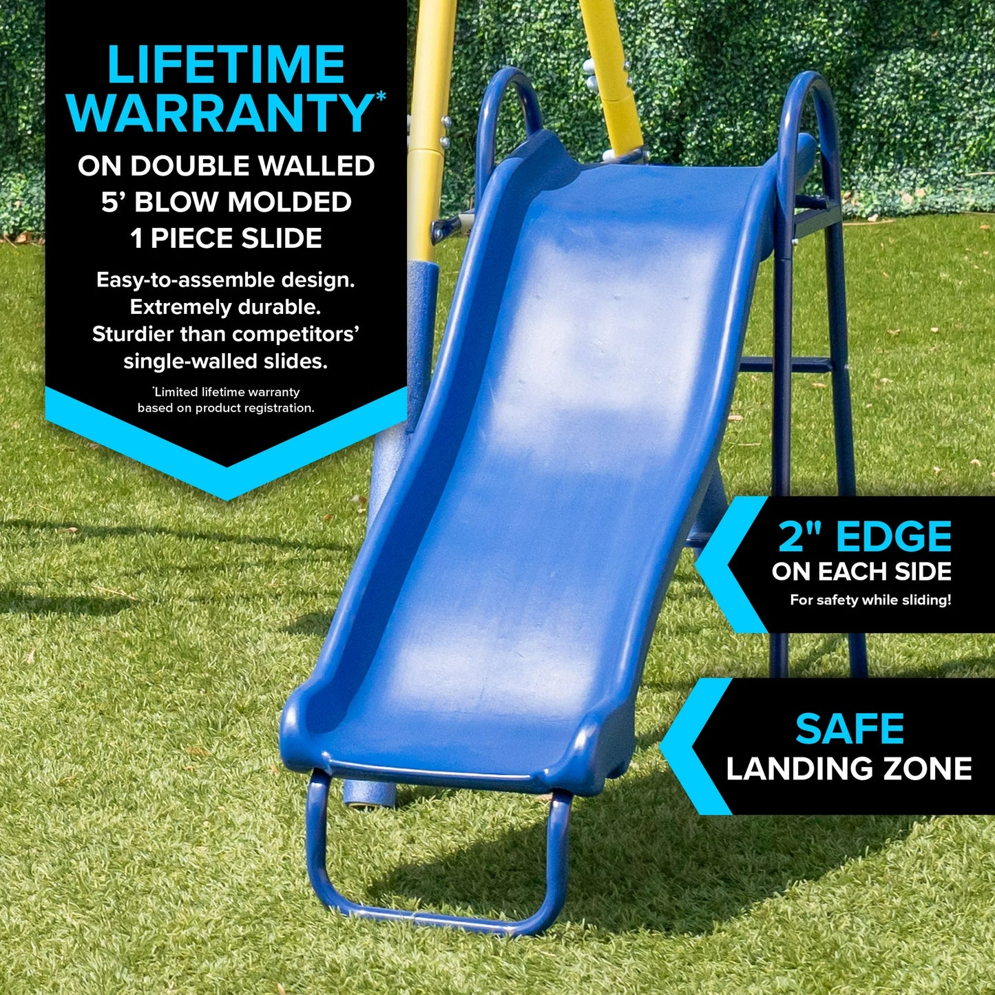 Vipsafe Metal Swing Set With Saucer and Belt Swing Seat, Suitable For Both Indoor And Outdoor Use