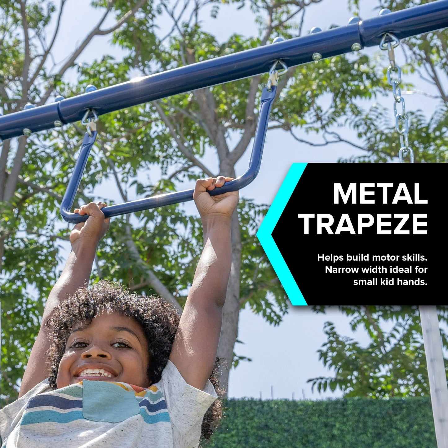 Vipsafe Metal Swing Set With Saucer and Belt Swing Seat, Suitable For Both Indoor And Outdoor Use