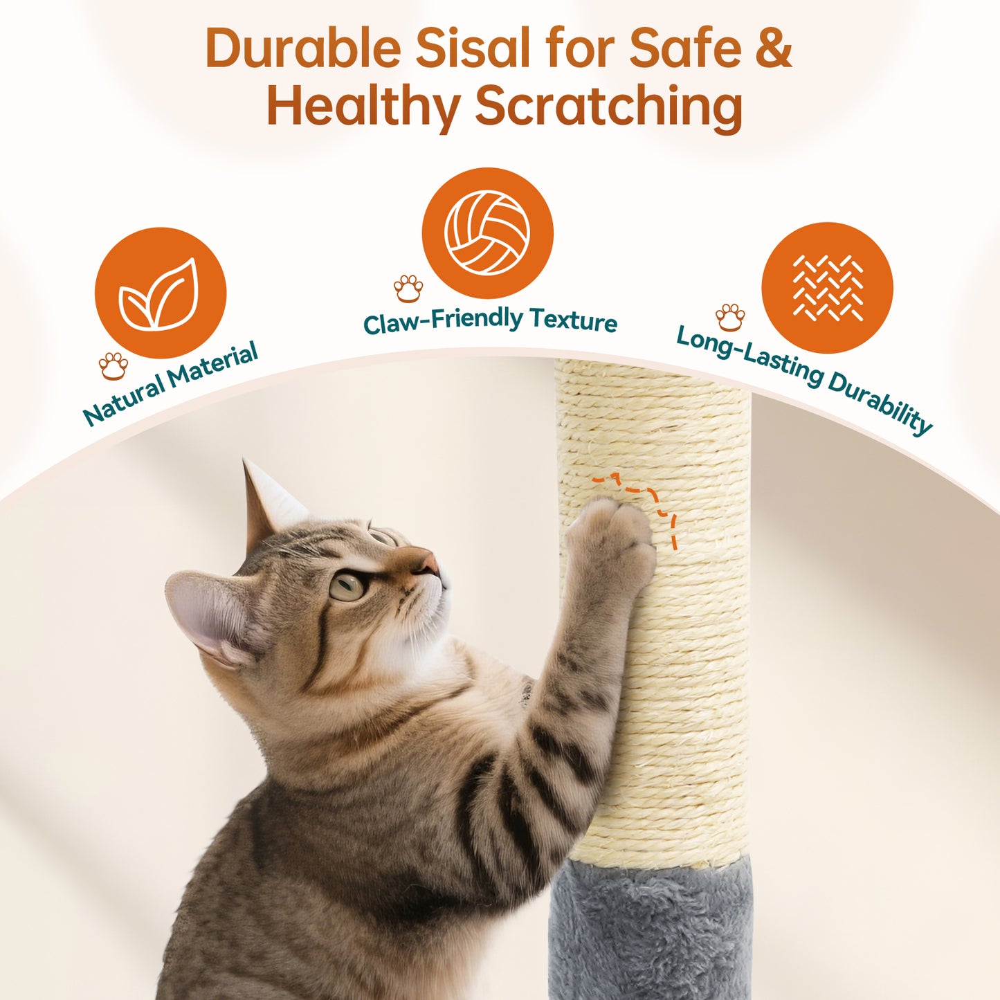 Vipsafe 29-Inch Cat Tree with 2 Tiers, Sisal Scratching Posts, Toys, and Cozy Bed for Indoor Cats