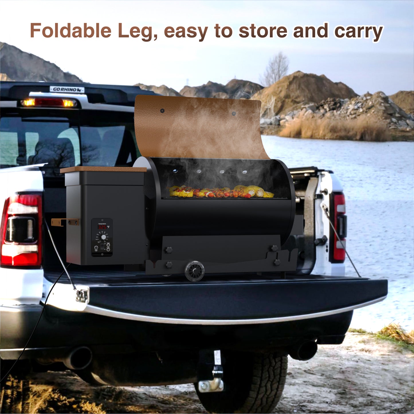 Vipsafe Wood Pellet Grill & Smoker with Automatic Temperature Control