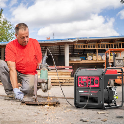 Vipsafe PowerSmart 4450-Watt Gas-Powered Inverter Generator for Home & Outdoor Use, EPA Compliant, Quiet & Efficient