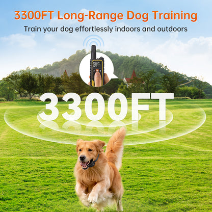 Vipsafe Dog Training Collar with Adjustable Settings and Remote Control – Safe & Effective Training Tool