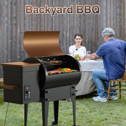Vipsafe Wood Pellet Grill & Smoker with Automatic Temperature Control