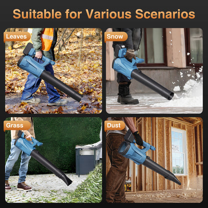 Vipsafe Cordless Leaf Blower, 500 CFM 110 MPH, 2×21V 3000mAh Batteries, Powerful Electric Blower for Yard, Lawn, Patio