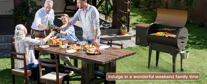 Vipsafe Wood Pellet Grill & Smoker with Automatic Temperature Control